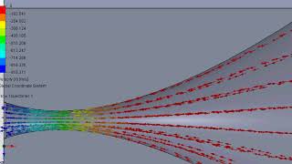 isentropic flow of steam in a converging diverging nozzle simulated on solidworks 2012