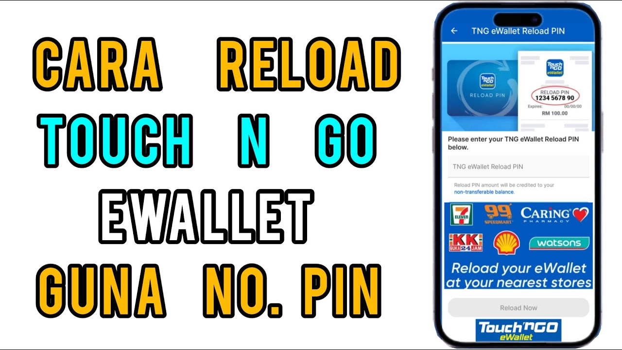 Cara topup Touch n go ewallet guna No Pin - YouTube