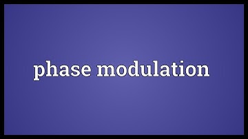 Phase modulation Meaning