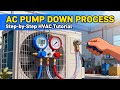 AC Pump Down Process Explained In 2 Minutes | How to Store Refrigerant Safely Before Relocation