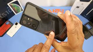 Samsung Galaxy S21 Ultra Clear TPU Case with Kickstand Case! 