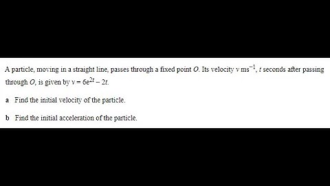 Q1 Applications Of Differentiation In kinematics