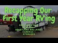 Recapping Our First Year RV'ing - Reviewing our RAM 1500, Heartland Mallard, & cameras (+ Upgrades)
