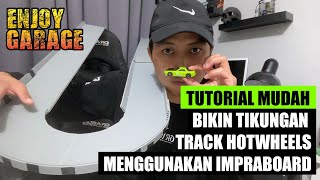 Tutorial bikin tikungan track hotwheels menggunakan impraboard #tutorial #trackhotwheels #hotwheels