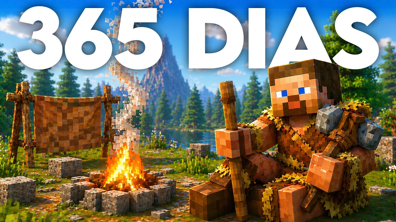 Sobreviví un AÑO en el Minecraft Más Realista