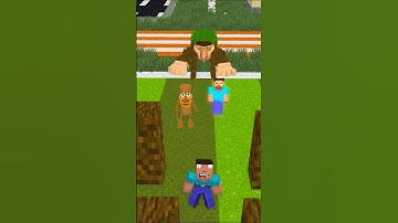 HELP Herobrine And Friends From The Falling Bedrock #friendship #shorts #trending #anime