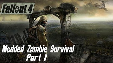 Fallout 4 Modded Zombie Survival - Part 1 - A Vault Full of Zombies?!