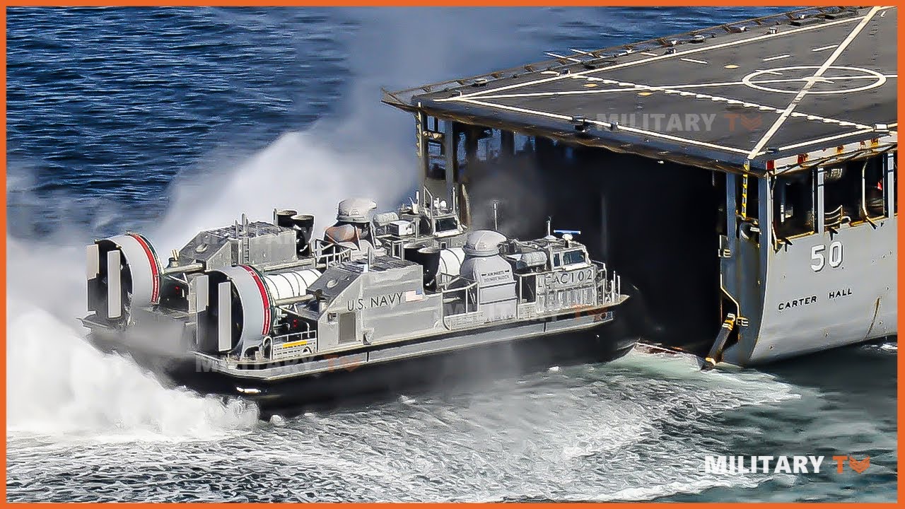 Why the Landing Craft Air Cushion is Crucial to the U.S. Marines'  Amphibious Operations - YouTube