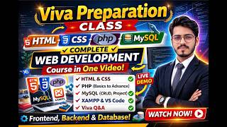 Viva Preparation Class – Complete frontend & backend & database Prototype in HTML, CSS, PHP & MySQL screenshot 5