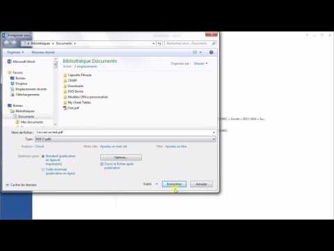 Mise en page pour l'impression d'un document avec Microsoft Office