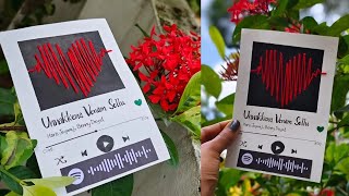 Celebrity DIY Spotify Card with String Heart | 5 minute craft | Daydreamer Merin Net Worth