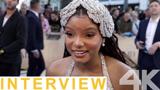 Halle Bailey on The Little Mermaid: tank work, inspiring young girls, new songs