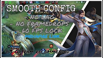 LATEST!! NEW SMOOTH ML CONFIG NO FPS DROP 60 FPS - YUKOO PLAYS
