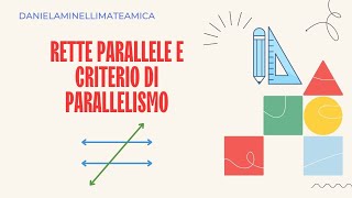 Rette Parallele E Criterio Di Parallelismo
