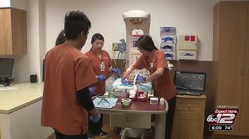 Mannequins simulate real-life medical scenarios