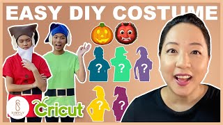 Easy DIY Last-Minute Halloween Costume with Cricut (the 7 dwarfs)