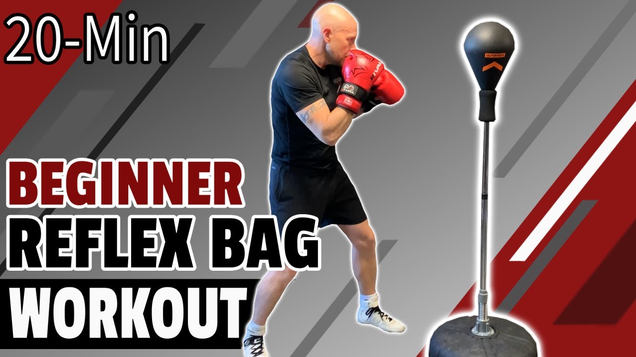 20 Min Beginner Reflex Bag Workout, Outshock Punching Ball