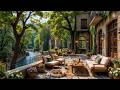 Forest Riverside Café Jazz ☕ Peaceful Outdoor Ambience for Relax, Study & Work