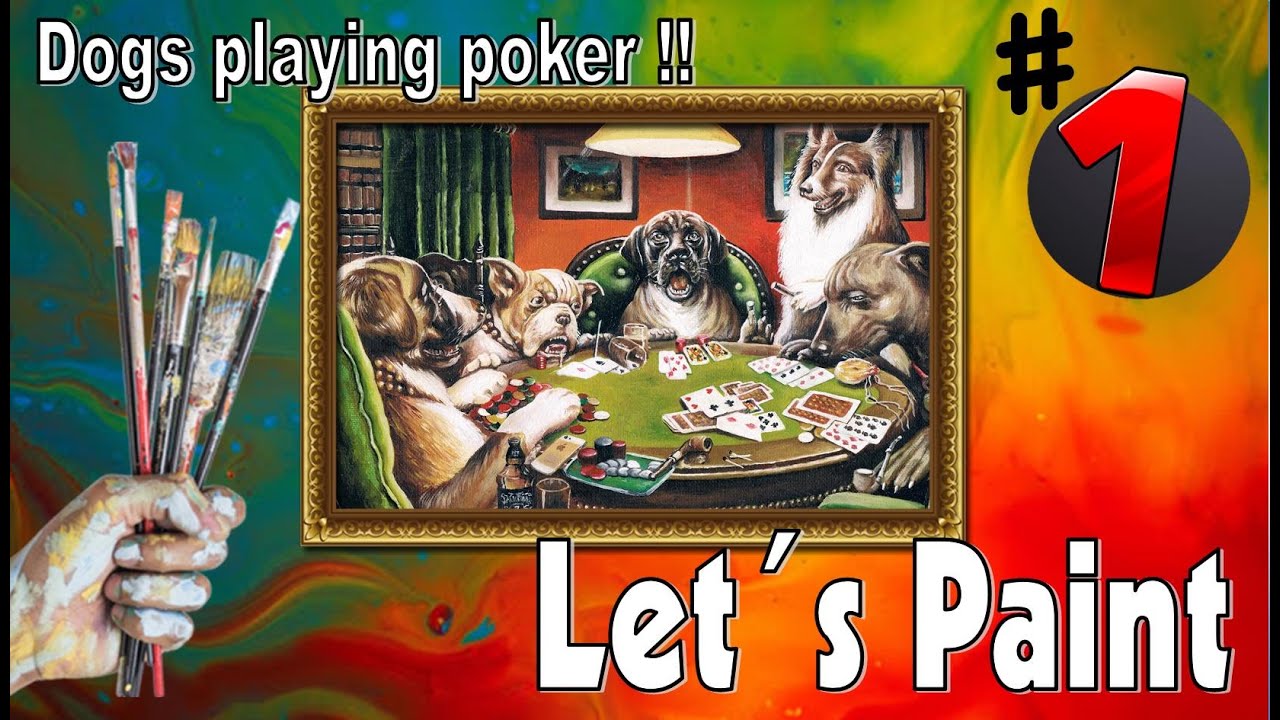 How To Paint Dogs Playing Poker Let S Paint 1 Jose Mendez The Express Painter Youtube