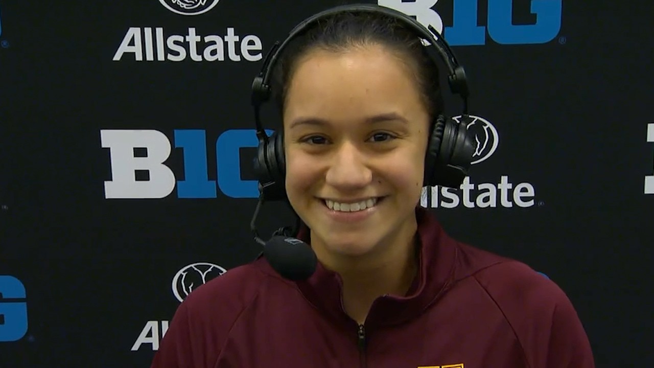 Vivi Del Angel Interview After Winning 2026 B1G Platform Diving Championship