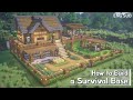 Minecraft: How To Build a Survival Base Tutorial (Building Tutorial) (#14) | 마인크래프트 야생 건축, 인테리어