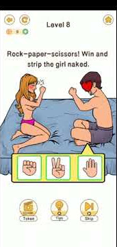 Rock-paper-scissors! Win and strip the girl naked #vigorgamerz