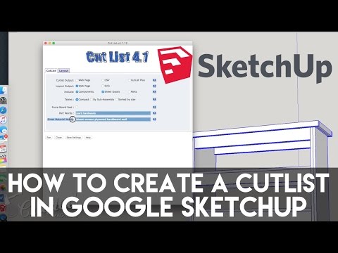 Sketchup CutList Extension Tutorial | Crafted Workshop