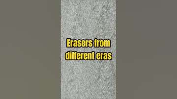 Erasers from different eras. #shorts  #cute #eraser