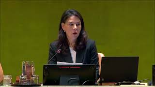 Ms. Annalena Baerbock at the plenary meeting on Agenda item 66 – Report of #HRC @unitednations