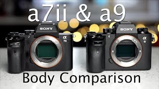 Sony A9 & A7Ii Body & Feature Comparison A7Rii, A7Sii