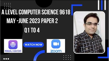 A level 9618 Past Paper May June 2023 Paper 2 9618/22