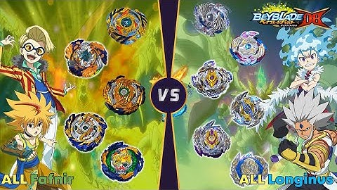 【ALL 파브닐 VS ALL 롱기누스】 릴레이 배틀 베이블레이드 버스트 다이너마이트 DB Beyblade Burst DB ベイブレードバーストDB