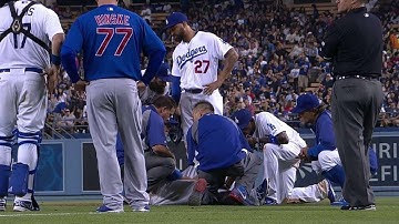 CHC@LAD: Maholm exits game with apparent injury