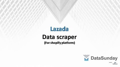 DataSunday.com - Lazada Data Scraper, Product & Sales for shopify platform