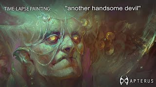 Time-lapse painting: ''another handsome devil''