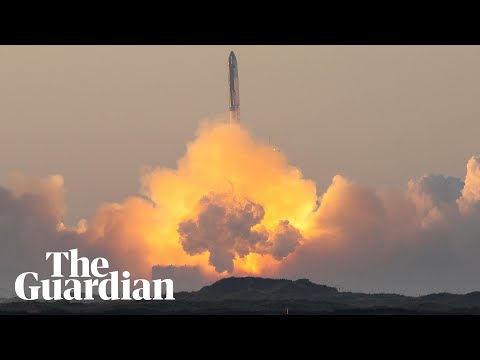 SpaceX lStarship rocket booster explodes after blast off