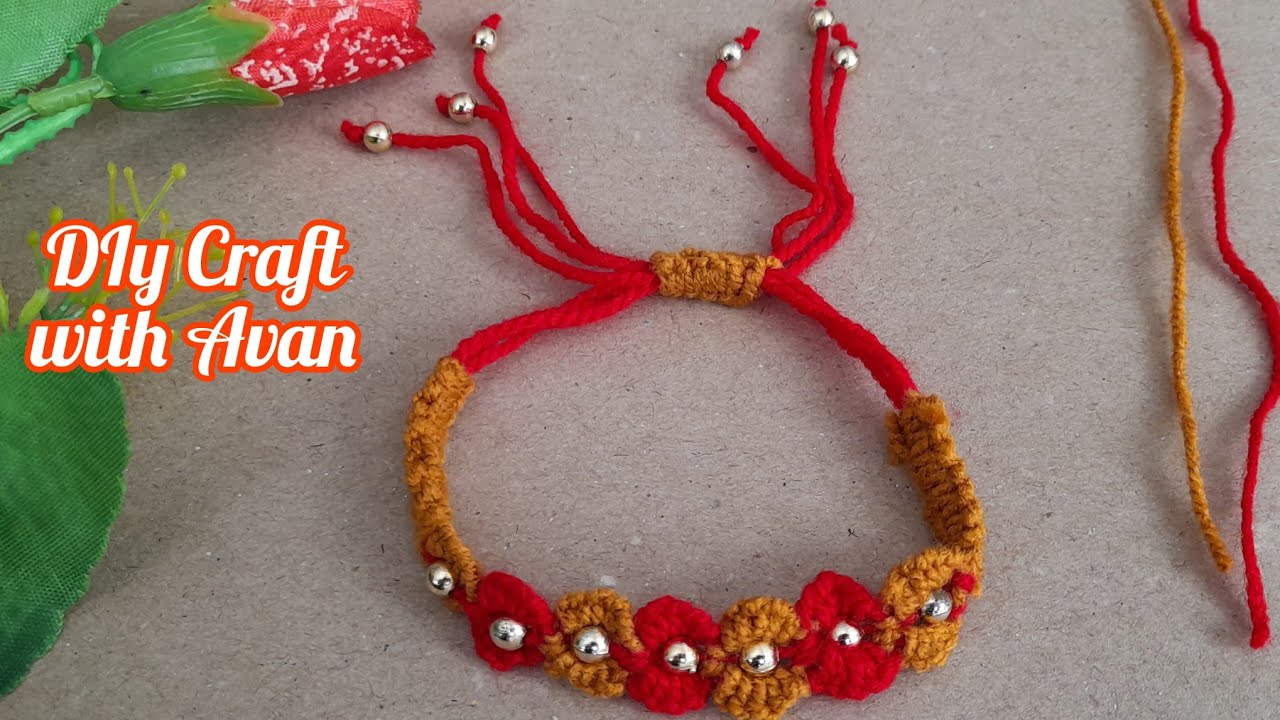 DIY Stylish Thread and Pearl Bracelet/Create an Elegant Beaded Accessory/Easy Tutorial for Beginners