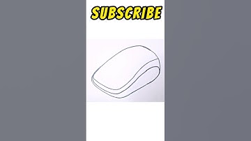 How to draw a Computer Mouse Step by Step Tutorial #shorts #drawing