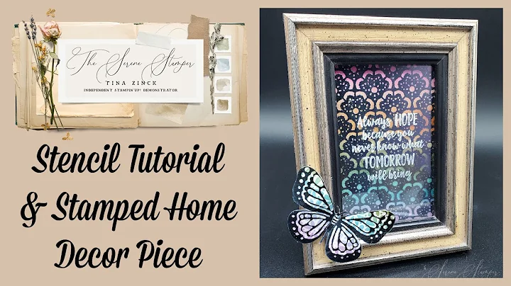 Stencil Tutorial & Stamped Home Dcor Piece