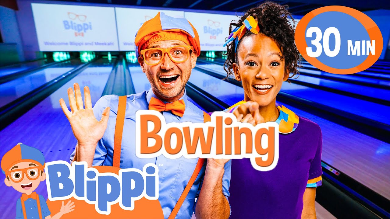 Blippi and Meekah's Bowling Ball Blast | Blippi | Celebrating Diversity
