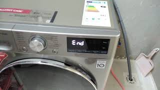 غسل بطانية ٢ نفر في غسالة ملابس ال جي ١٠.٥ كيلو