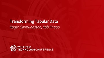 Transforming Tabular Data