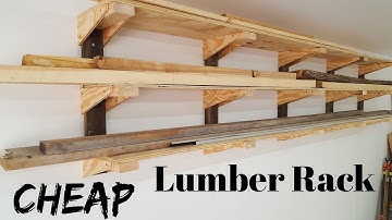 DIY Wall Lumber Rack