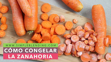 ¿Puedo congelar zanahorias?