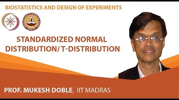Standardized Normal Distribution/ t-distribution
