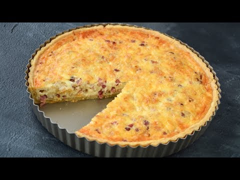 Видео рецепт Киш с копченой курицей