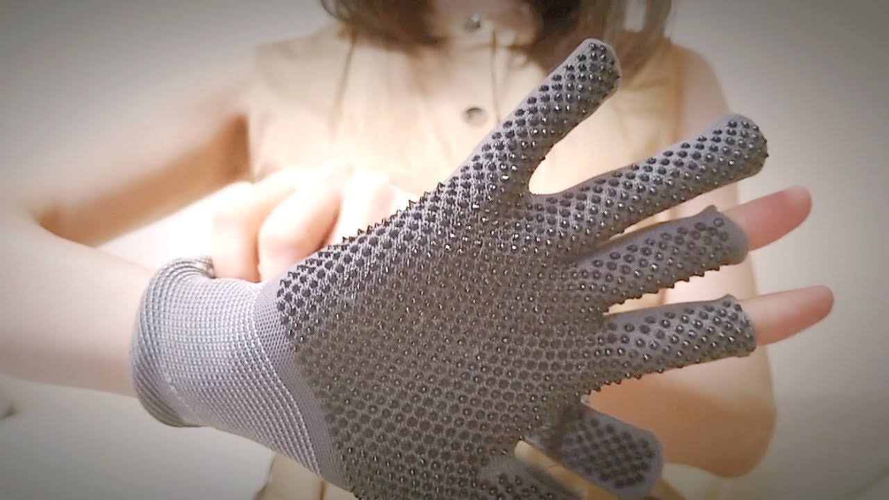 【ASMR】鳥肌が立っちゃうイボイボ手袋!