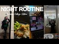REALISTIC AFTER SCHOOL NIGHT ROUTINE | College Edition | Homework, Cooking, Class,Skincare &amp;More