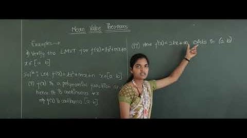 B.Sc.-I Sem: Mathematics :Unit-5 :Mean Value Theorem: Part-5