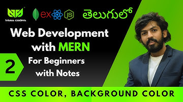 Introduction to CSS in Telugu | MassCoders | Dodagatta Nihar